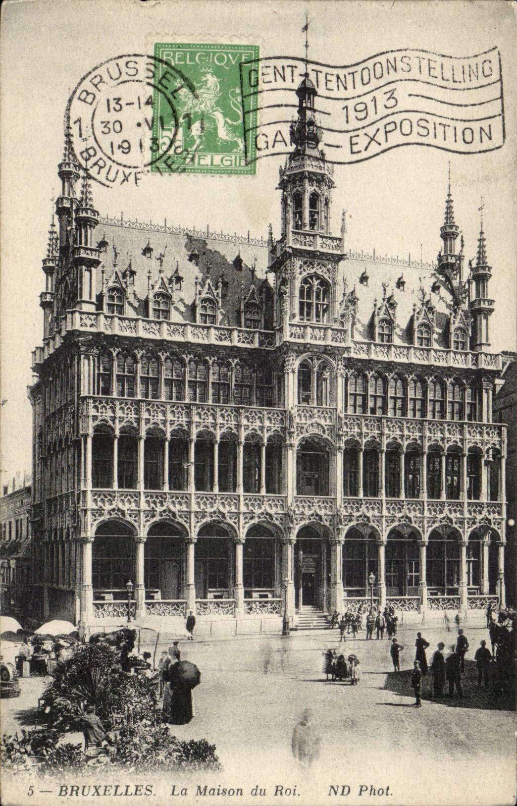 CPA Belgium Brussels the house of the king