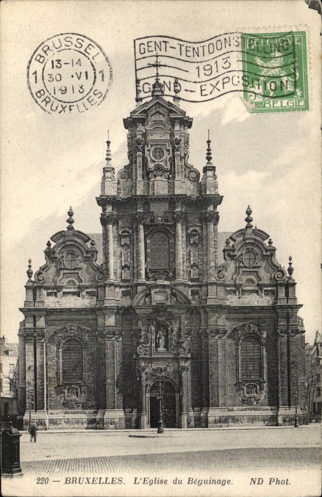 CPA Belgium Brussels the church of the beguinage