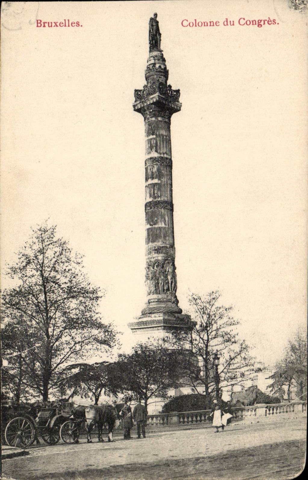 CPA Belgium Brussels Column of Congers