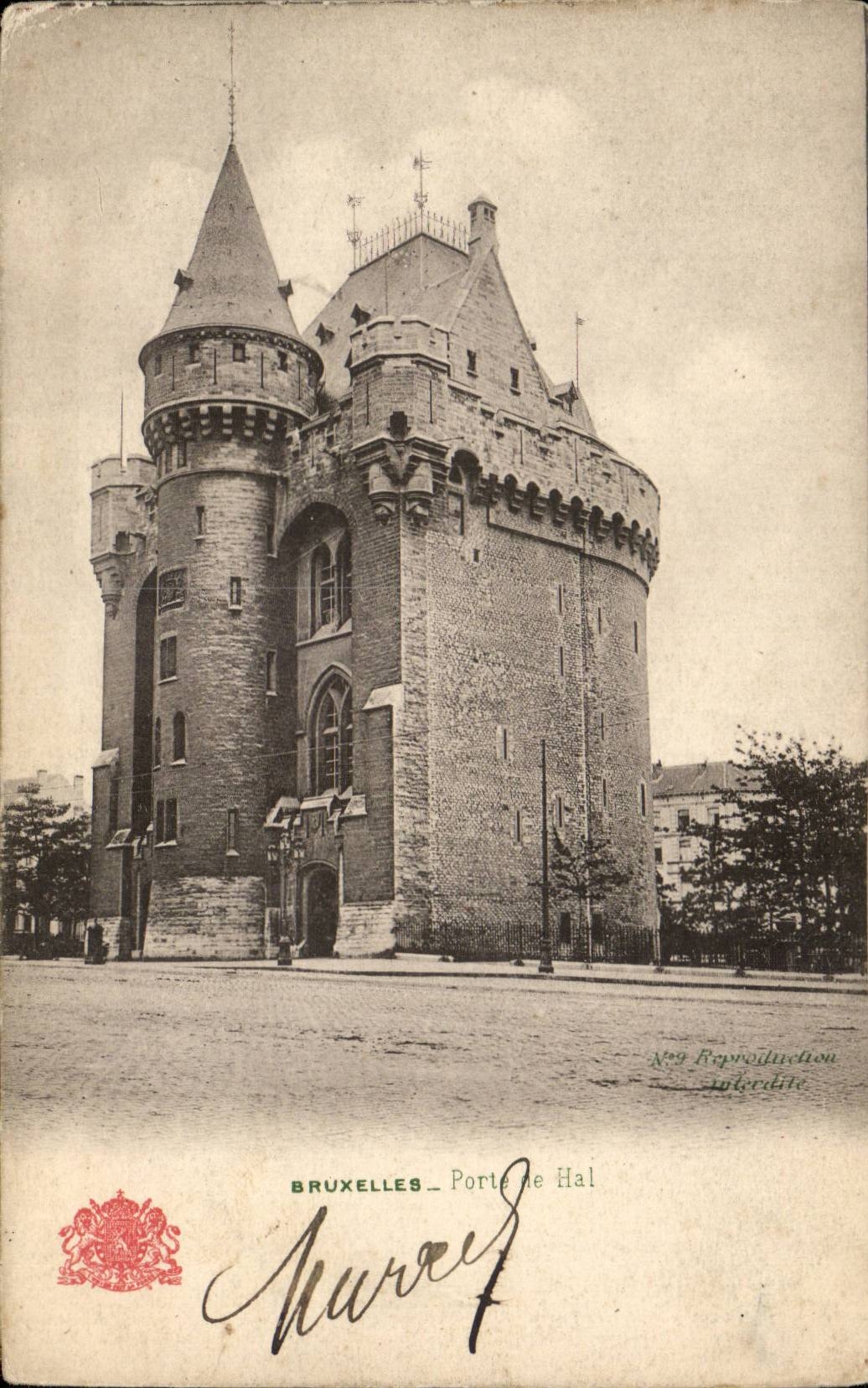 CPA Belgium Brussels Gate of Hall