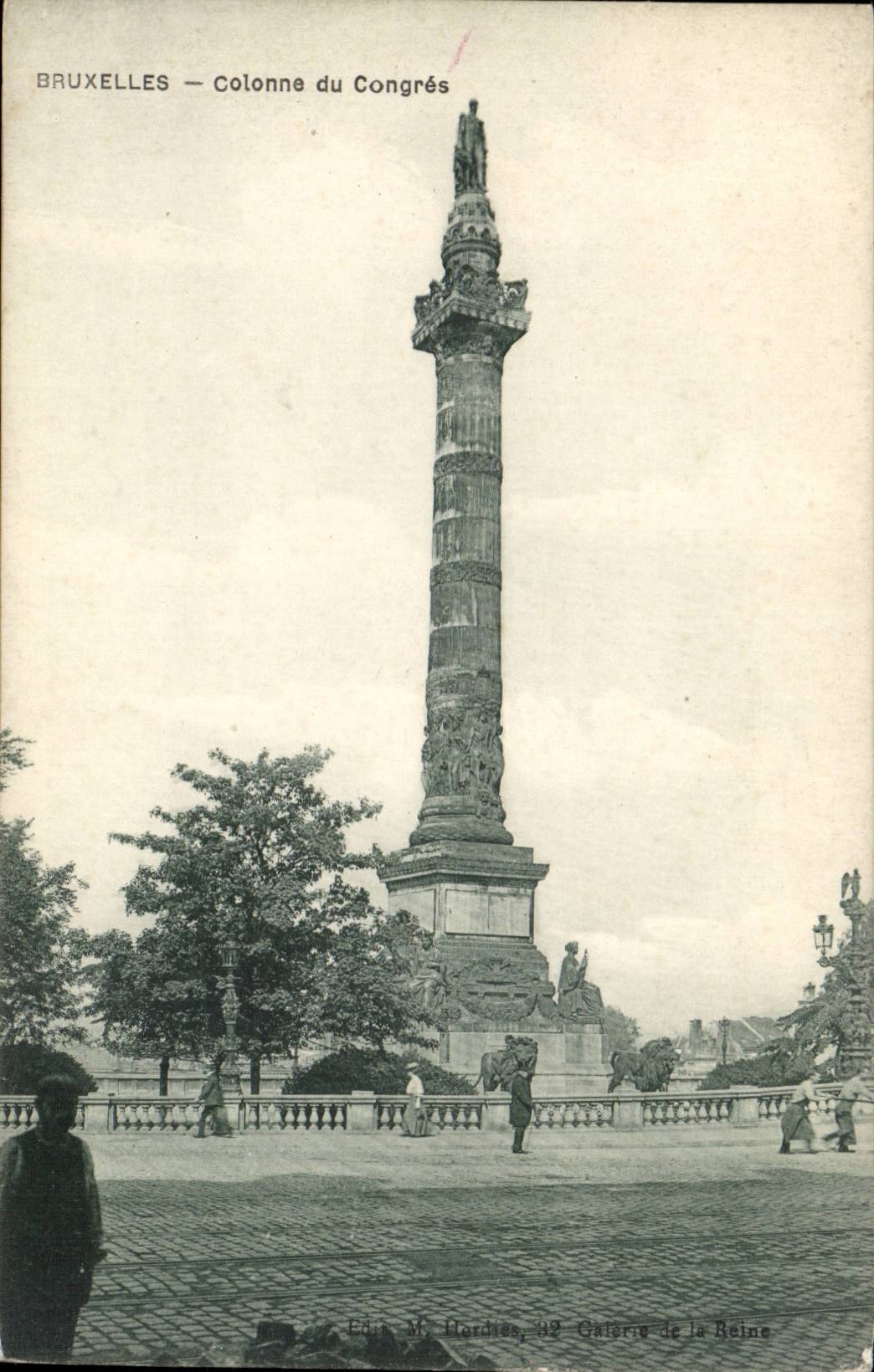 CPA Belgium Brussels Column of congers