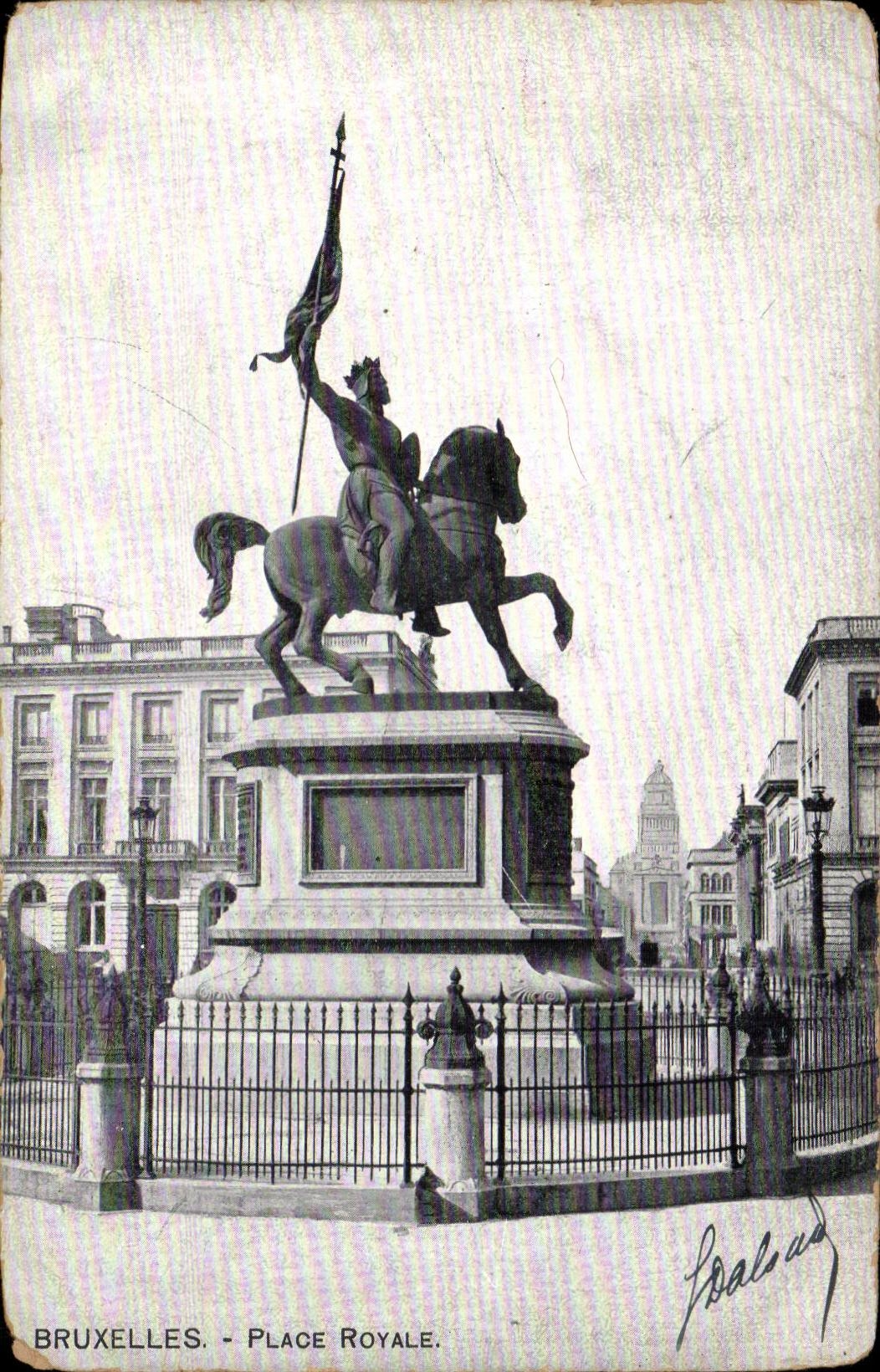 CPA Belgium Brussels Places Royal