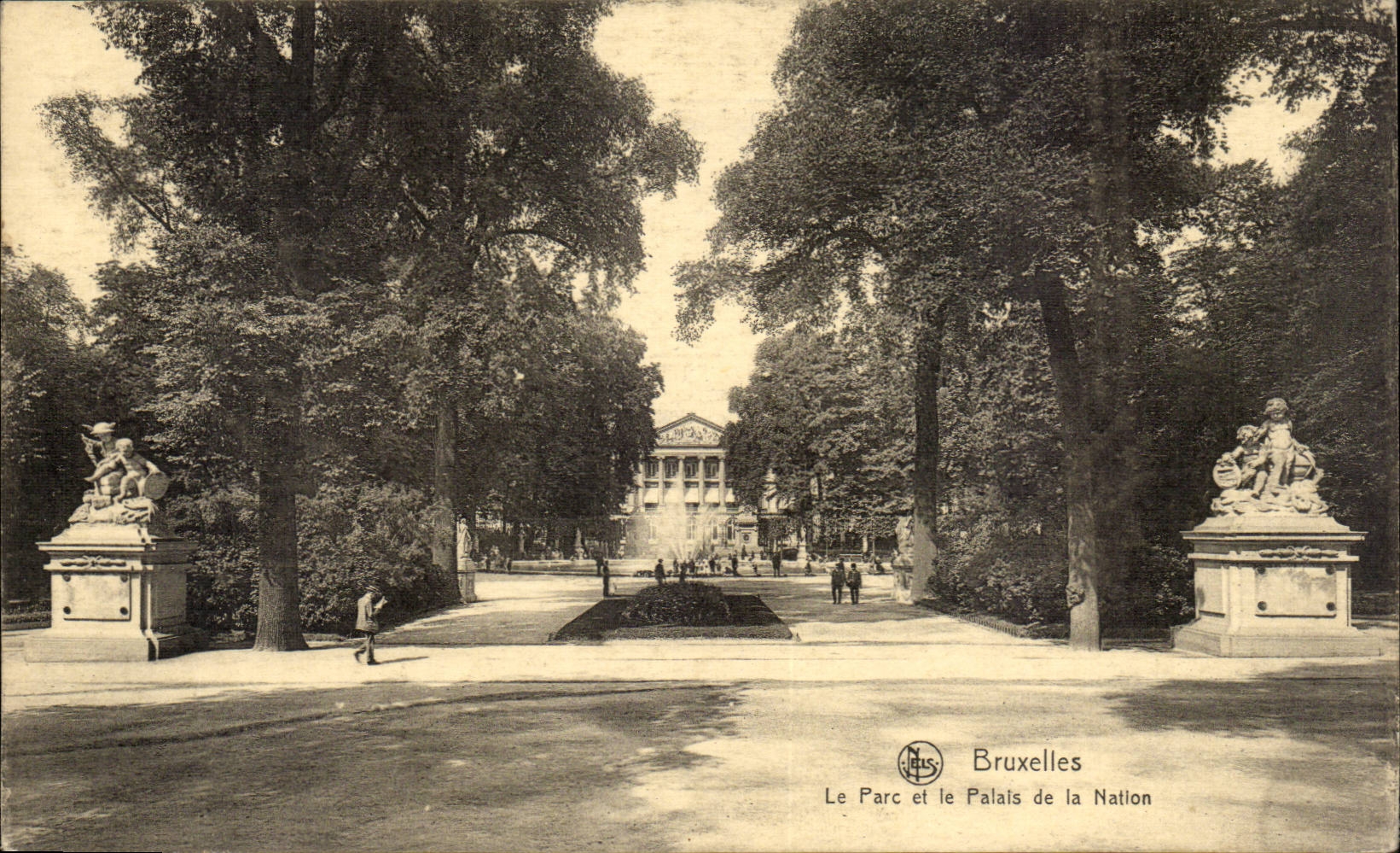 CPA Belgium Brussels the park and the palate of the Nation
