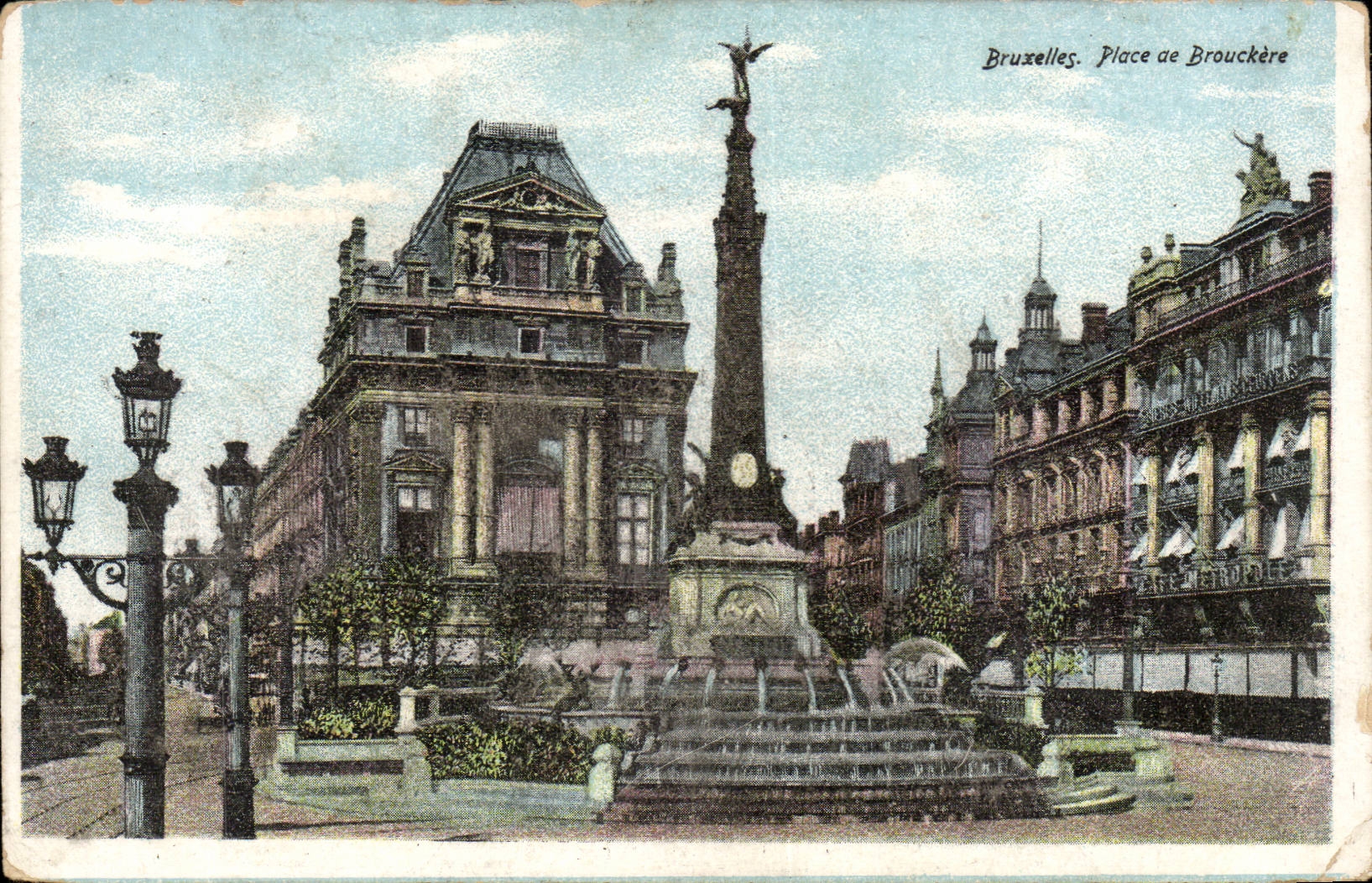 CPA Belgium Brussels Places of Brouckere