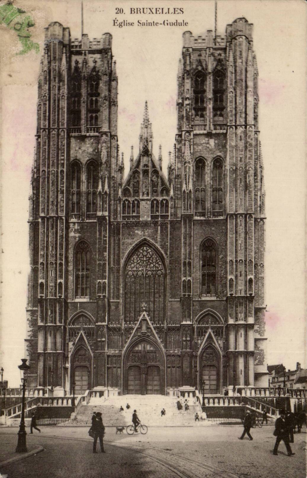 CPA Belgium Brussels Church Sainte Gudule