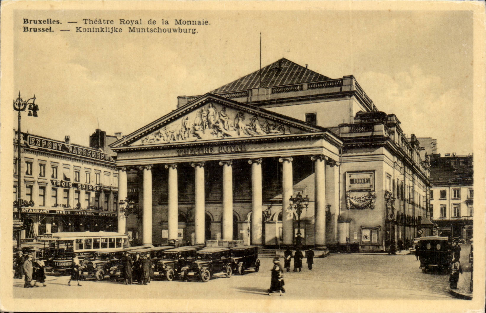 CPA Belgium Brussels royal Theater of the currency