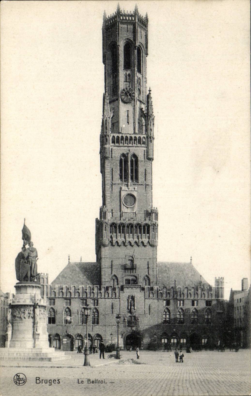 CPA Belgium Bruges the belfry