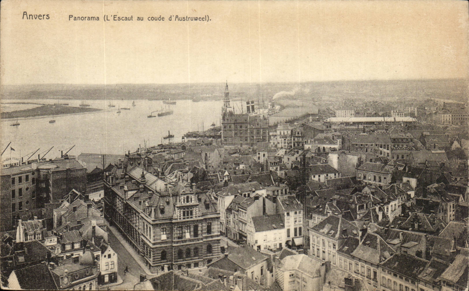 Belgien - Belgien - Belgien - Antwerpen - Antwerpen - Panorama - Escaul mit dem Winkelstuck - CPA