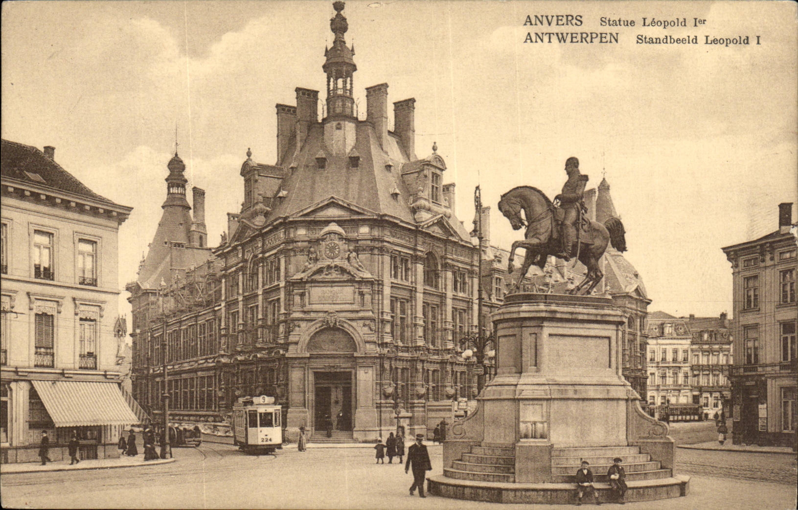 Belgien - Belgien - Belgien - Antwerpen - Antwerpen - Statue Leopold - CPA