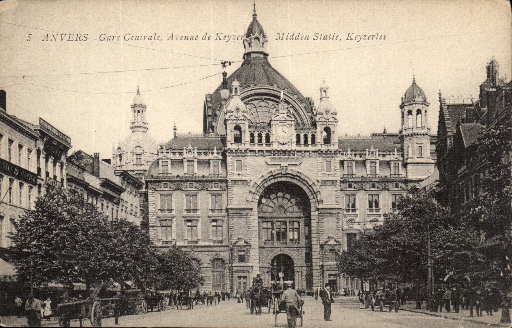 Belgien - Belgien - Belgien - Antwerpen - Antwerpen - zentrale Station die von Keyser auftraten - CPA
