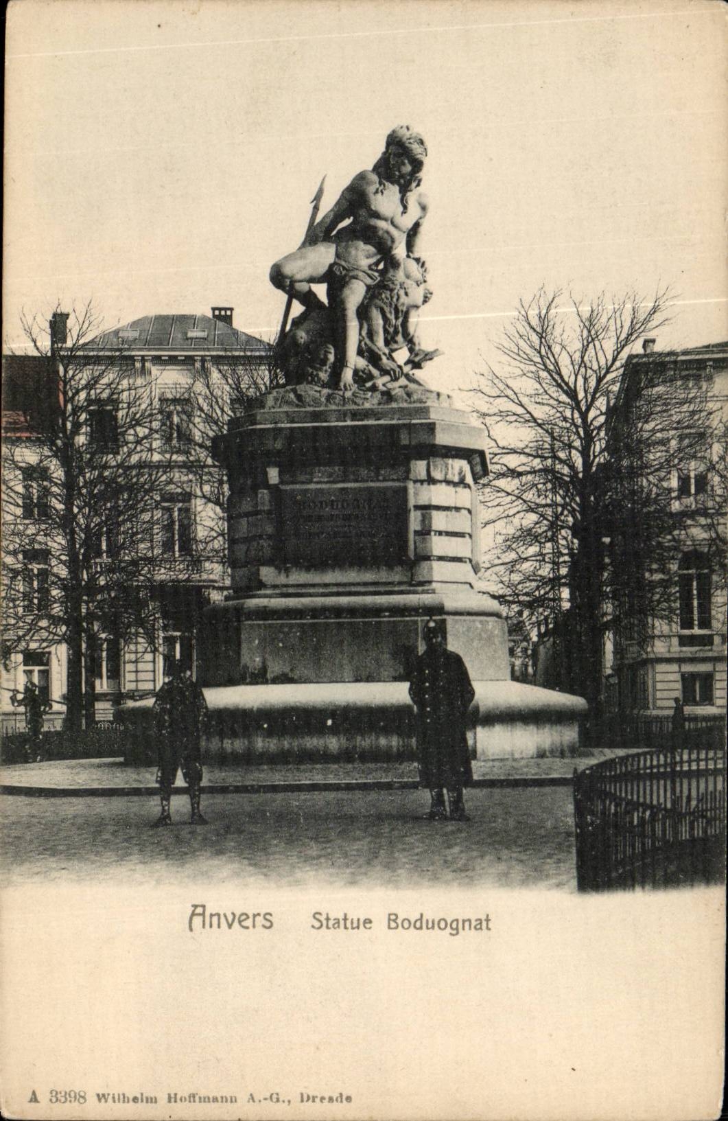 Belgien - Belgien - Belgien - Antwerpen - Antwerpen - Statue Boduognat - CPA
