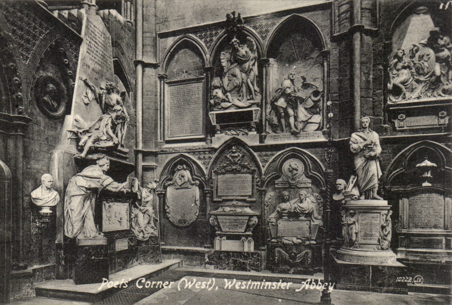 The United Kingdom Great BRitain CPA London London Poets corner (West) Westminster abbey