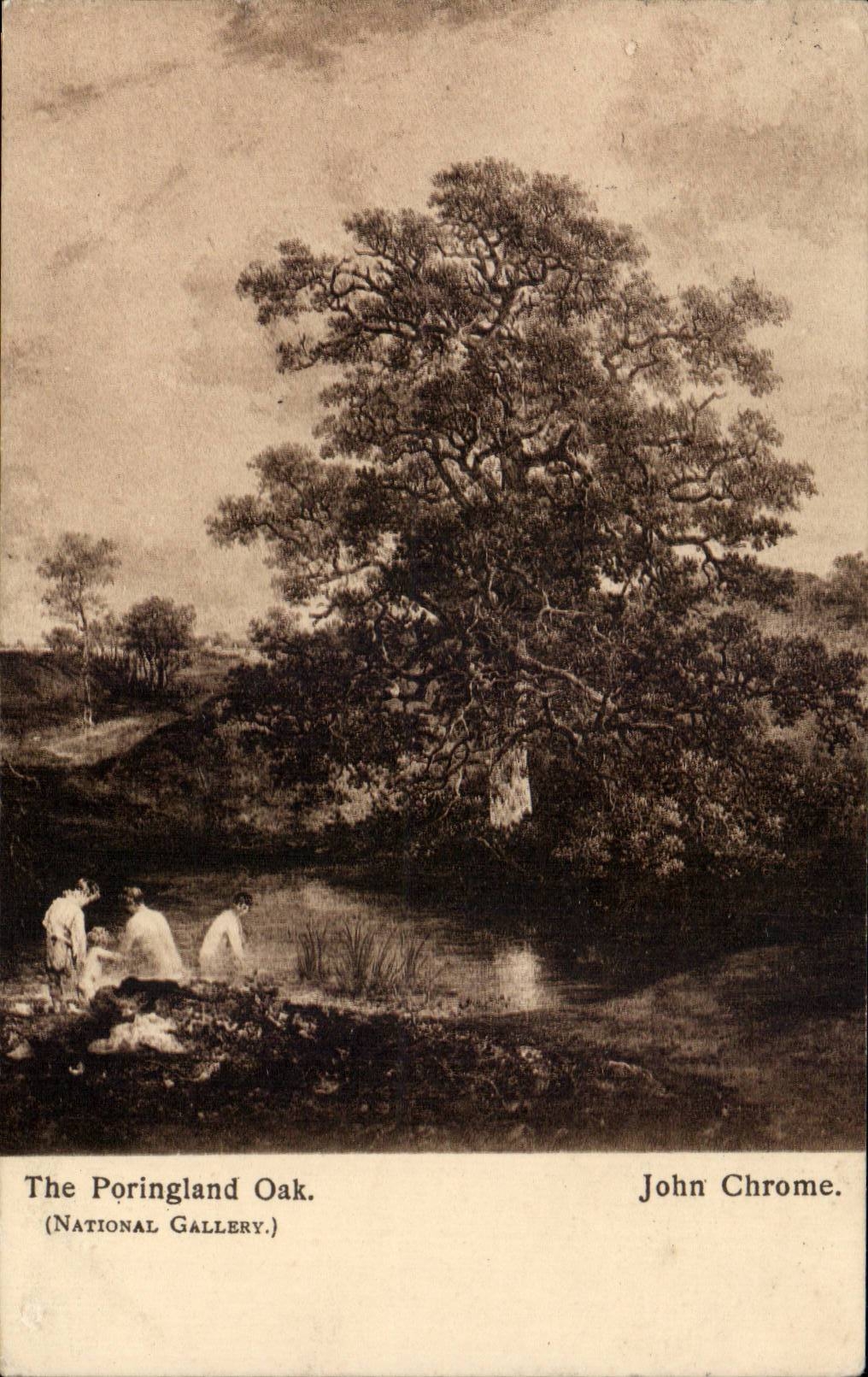 Grande Bretagne Great BRitain CPA The Poringland Oak (NAtional Gallery) (chene) John Crhome