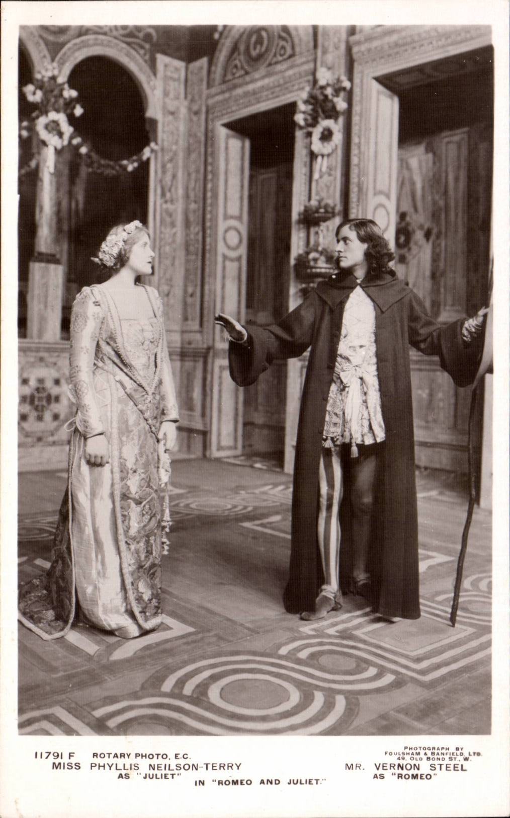 The United Kingdom Great britain CPA Miss Fisher White Mr Hewitt Phyllis Neilson Terry Romeo and Juliet Shakespeare