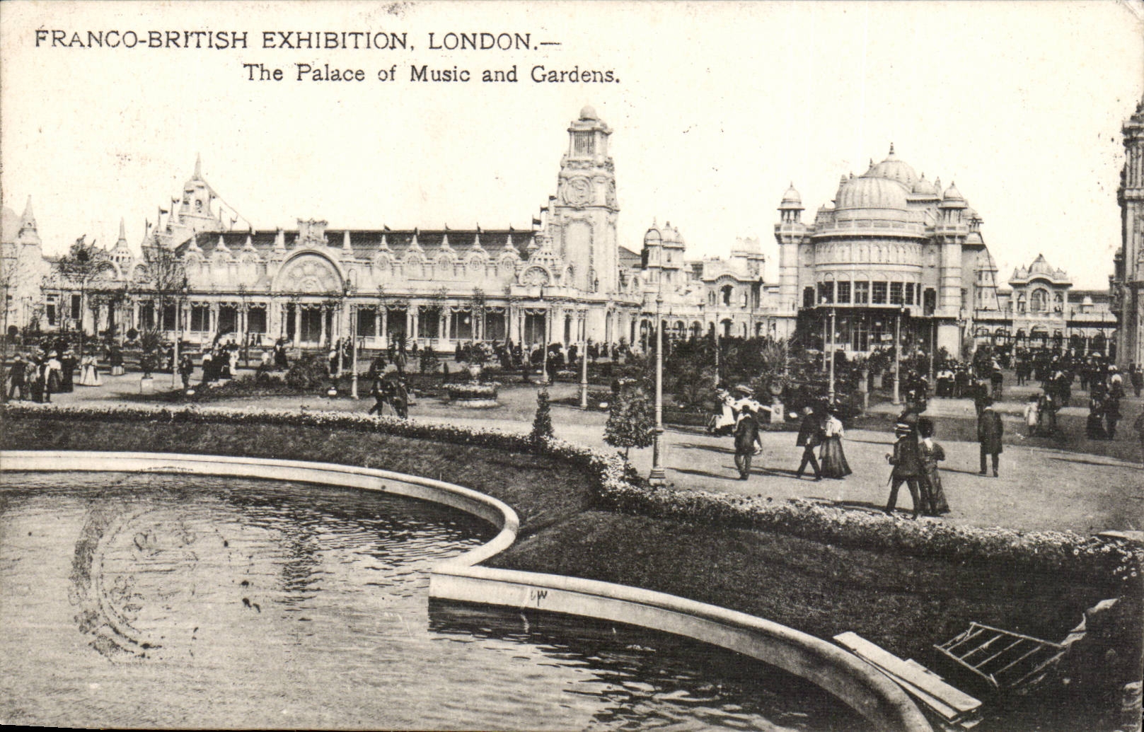 The United Kingdom Great britain CPA Free British exhibition London 1908 The de luxe hotel off Music and gardens