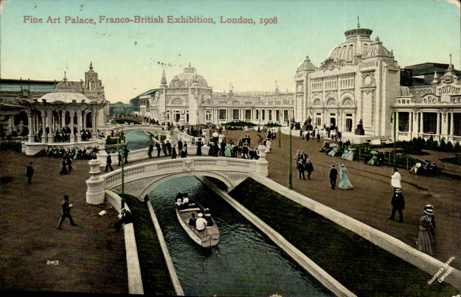 The United Kingdom Great britain CPA Free British Fine exhibition London 1908 art De luxe hotel