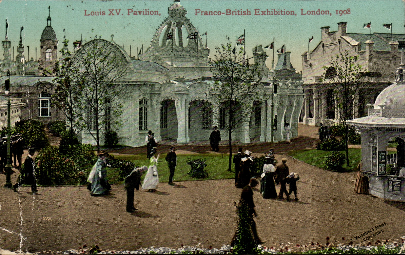 The United Kingdom Great britain CPA Free British exhibition London 1908 Louis XV pavillion