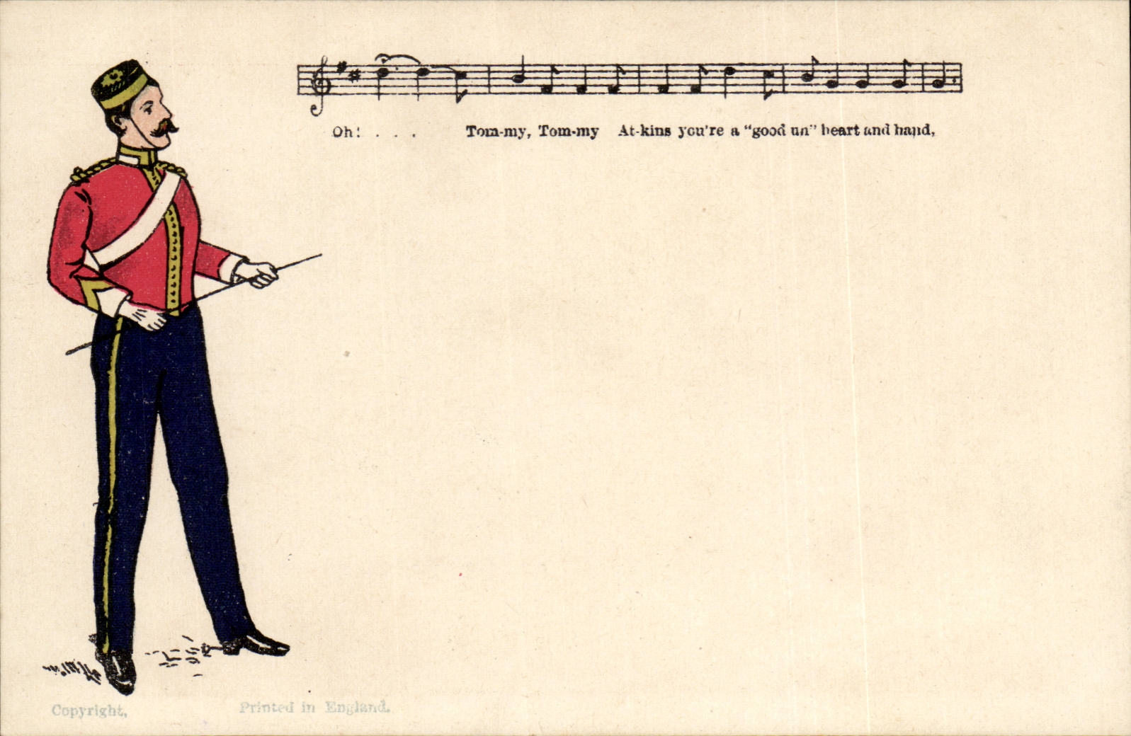 Die Phantasie Tommy (konstantes Soldat militaria) Konigreich-Grossbritannien CPA