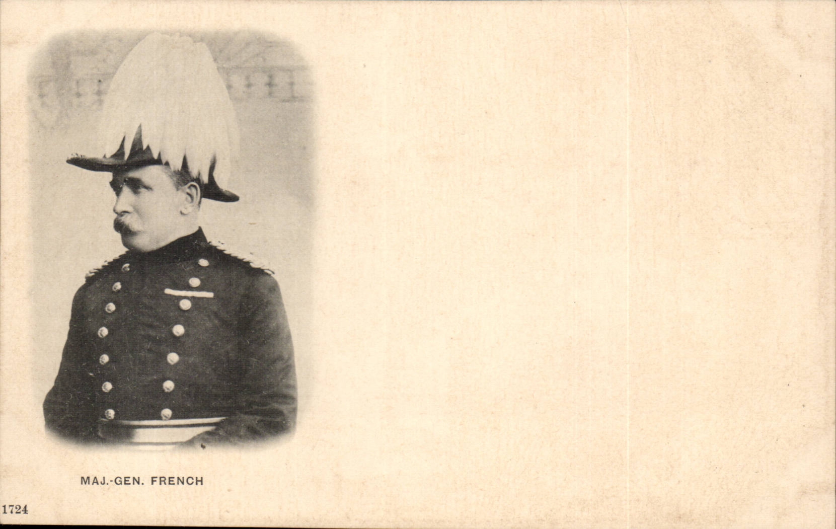 The United Kingdom Great BRitain CPA general Major French (uniform soldier militaria)