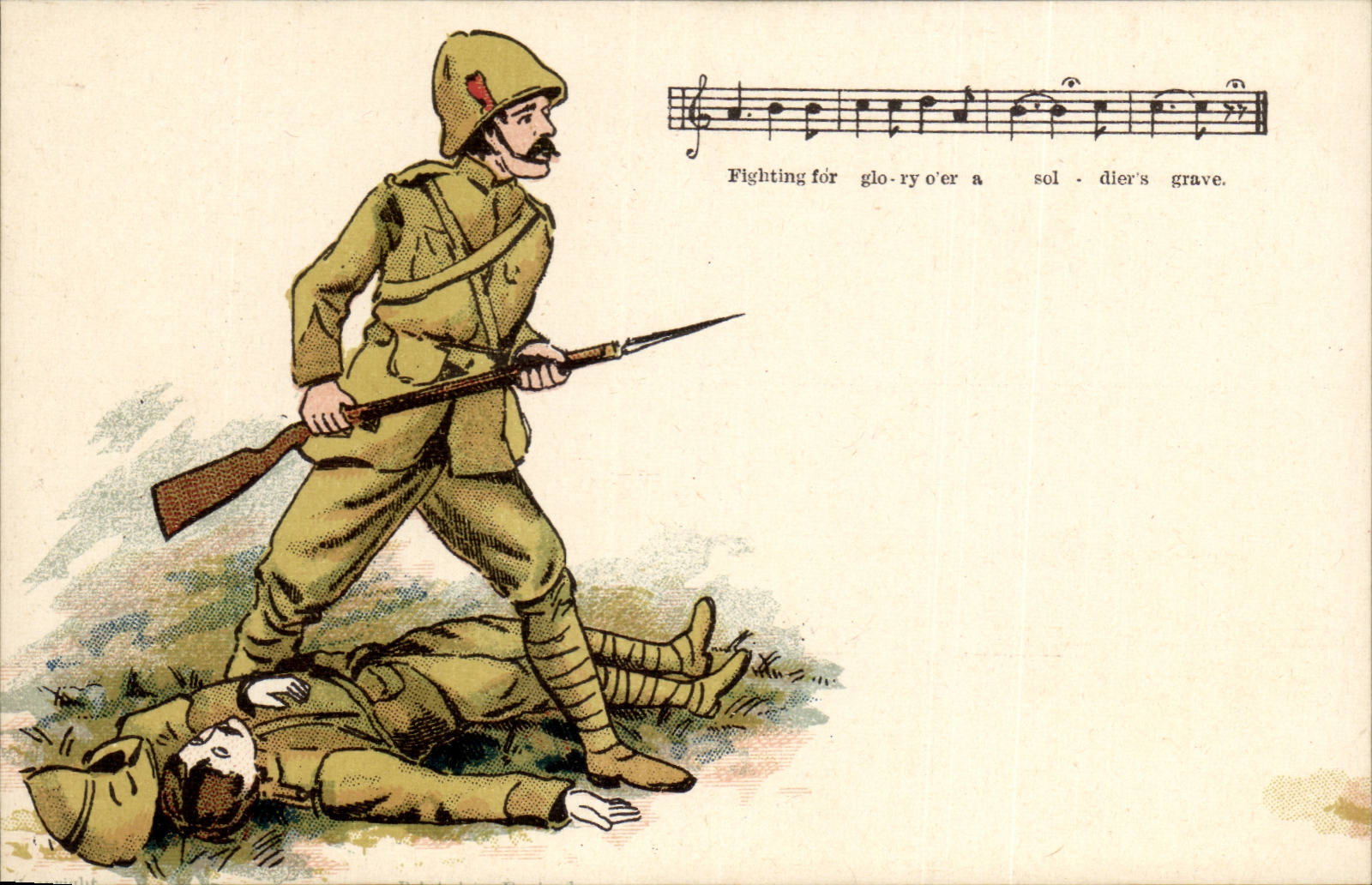 The United Kingdom Great BRitain CPA Patriotic Fantasy Sodlat (militaria)