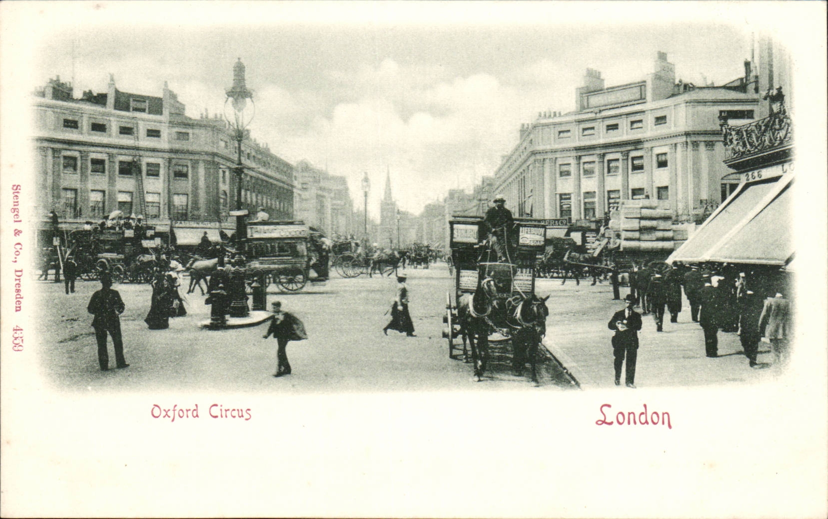 The United Kingdom Great Britain CPA London Oxford circus