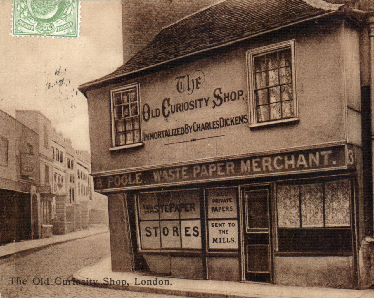 The United Kingdom Great Britain CPA London The old curiosity shop