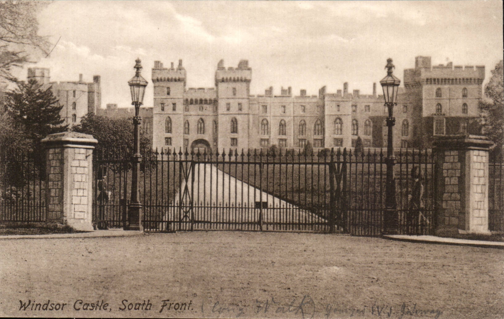 The United Kingdom Great Britain CPA Windsor castle South face