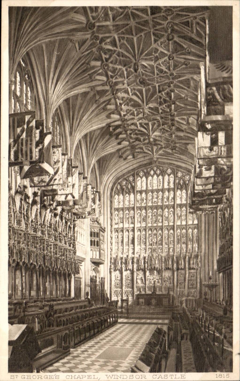 The United Kingdom Great Britain CPA Windsor castle St Georges chapel