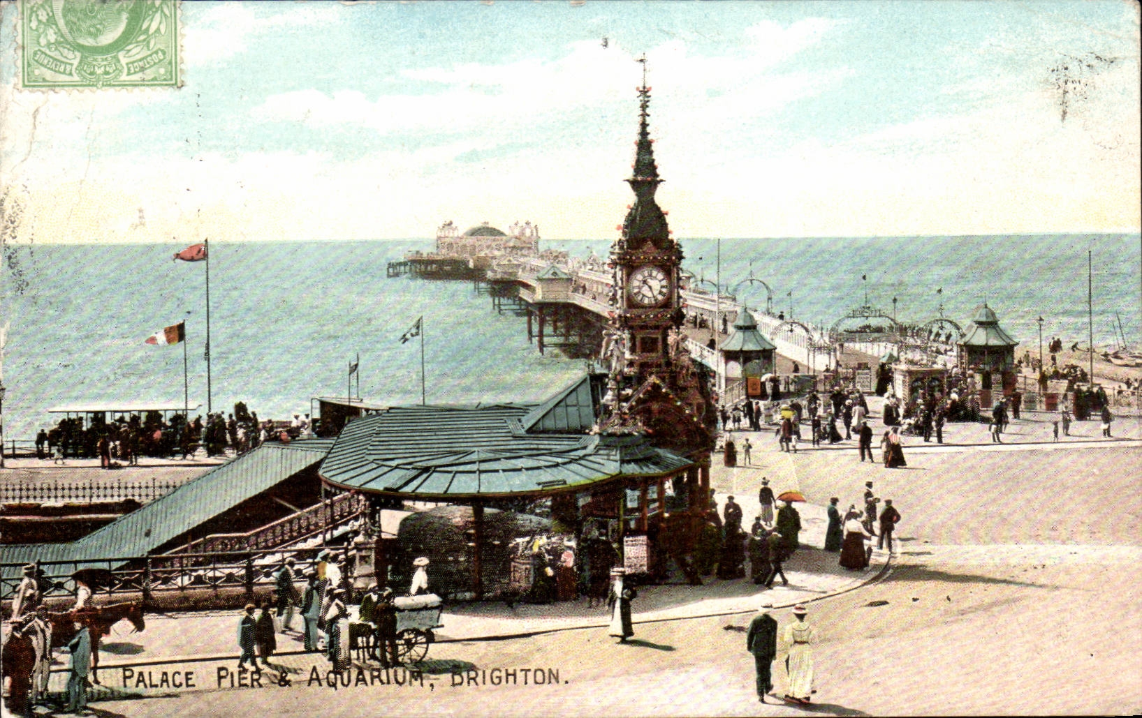 The United Kingdom Great BRitain CPA Brighton De luxe hotel pier and aquarium