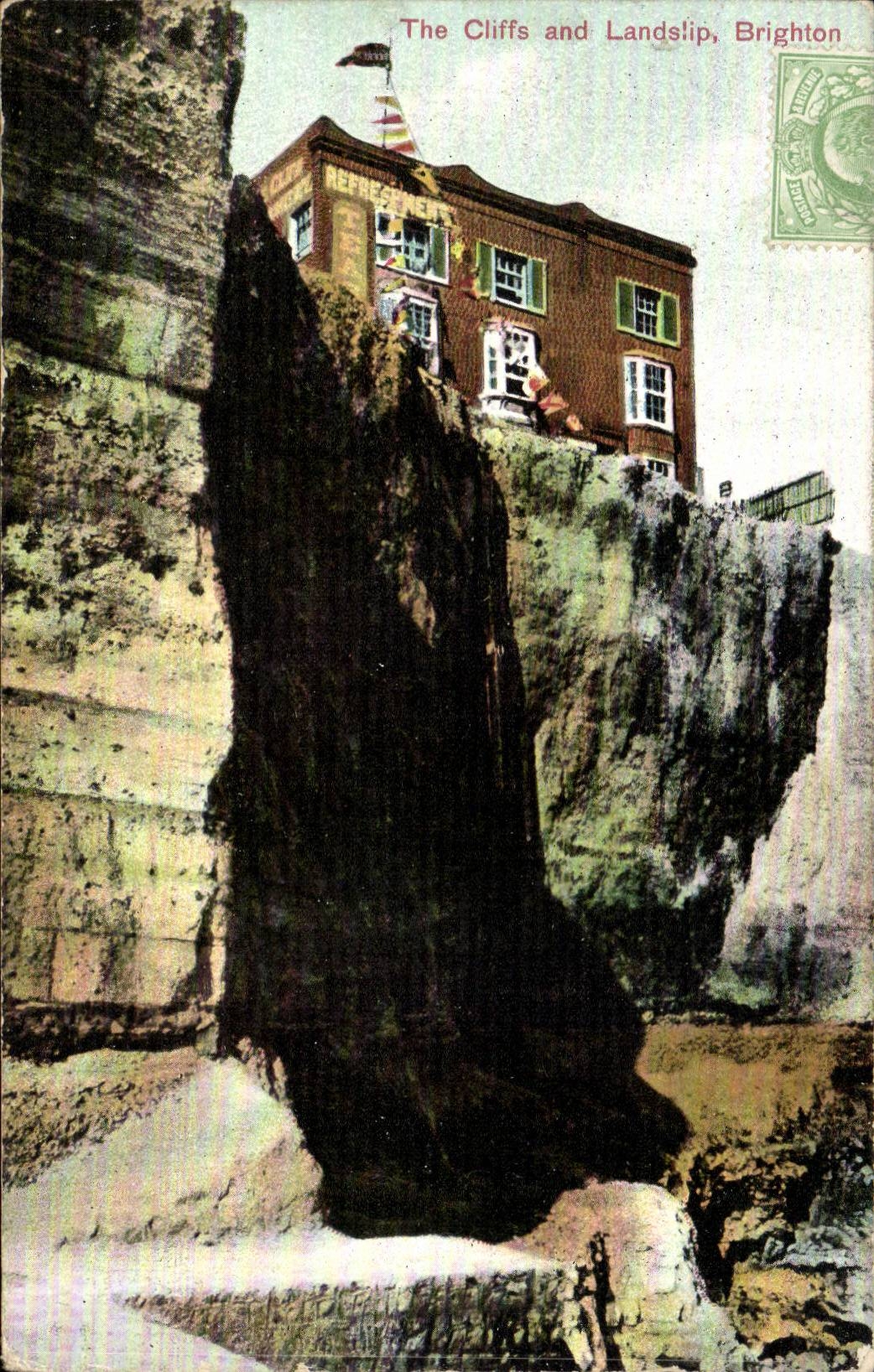 The United Kingdom Great BRitain CPA Brighton The cliffs and Landslip