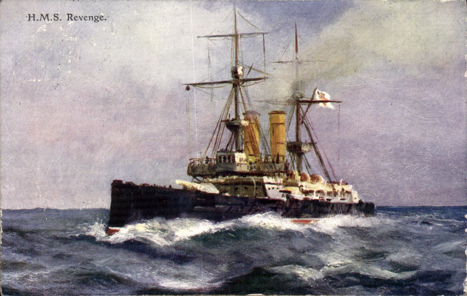 The United Kingdom Great BRitain CPA HMS Revenge Bateau War armours