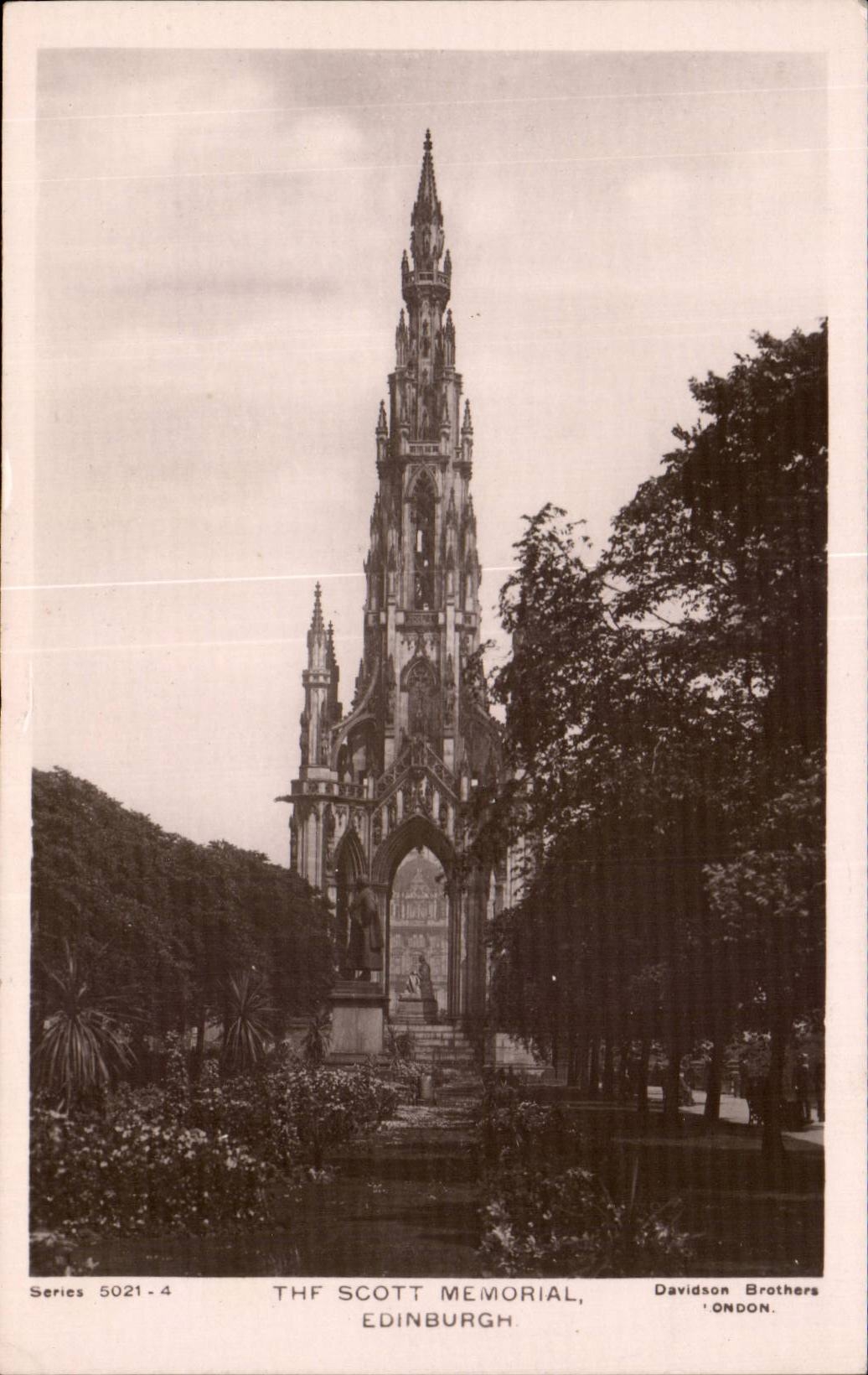 The United Kingdom Great BRitain Scotland Scotland CPA The Scott memorial