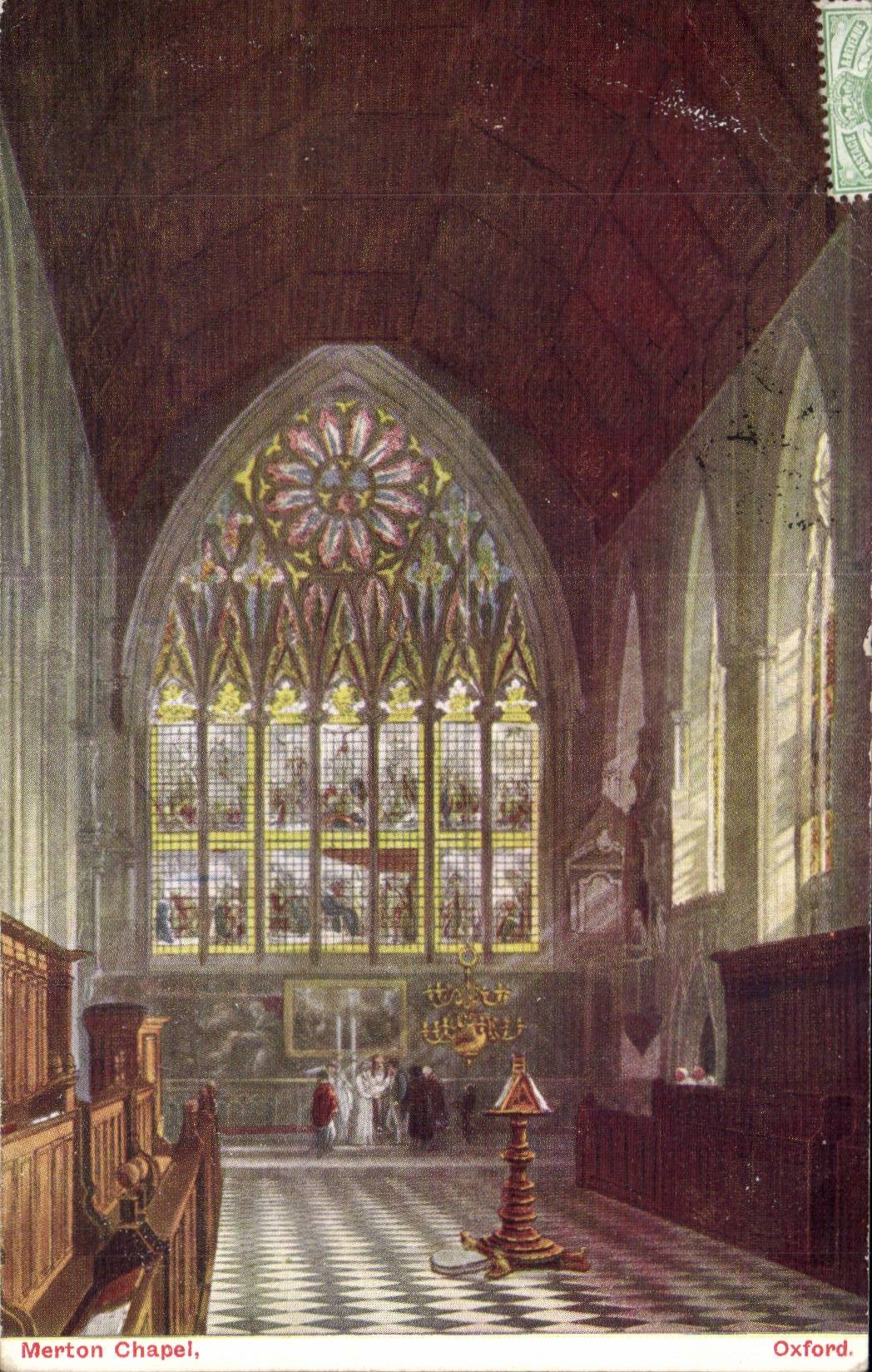 The United Kingdom Great BRitain CPA Oxford Merton chapel