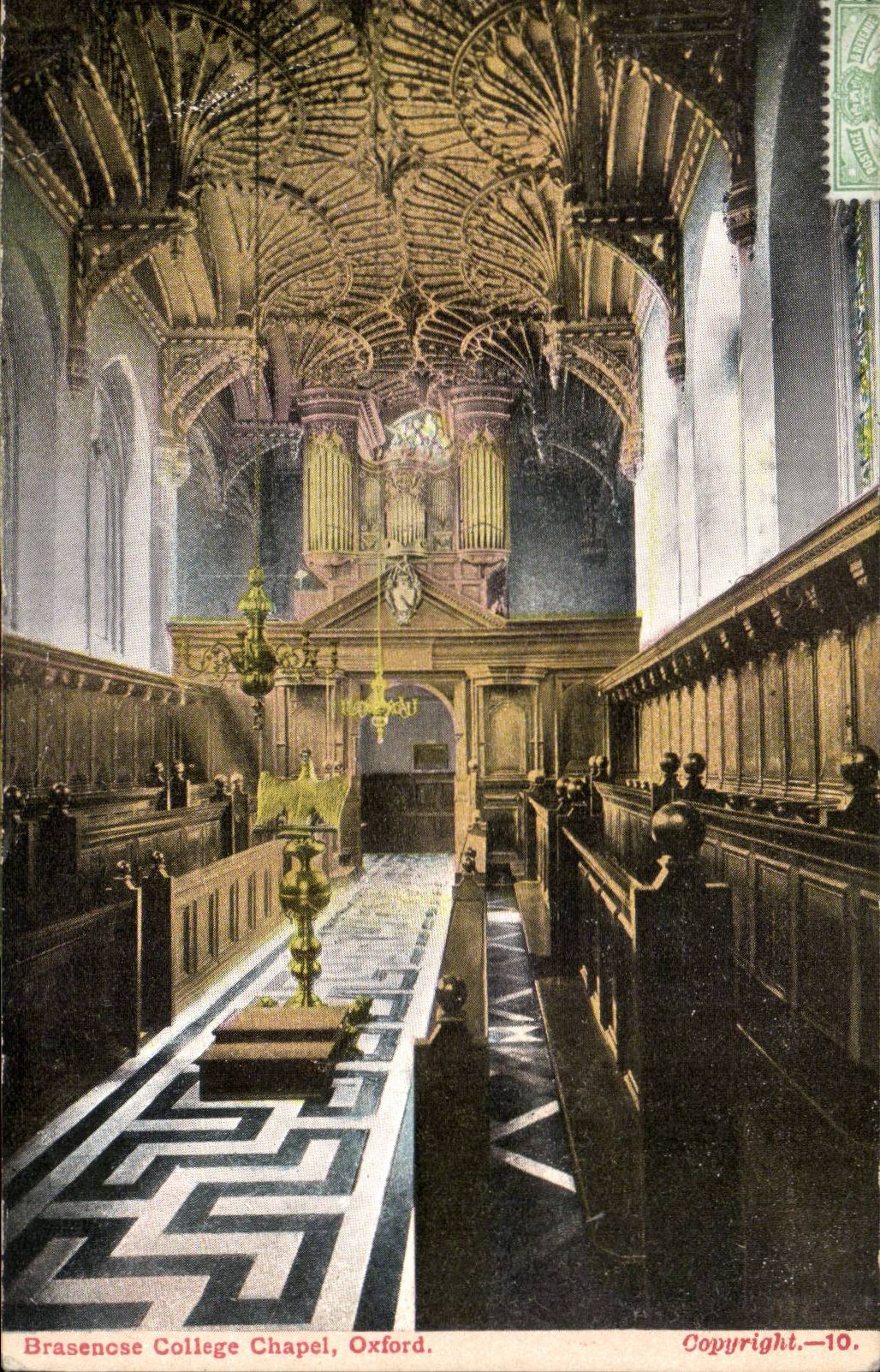 The United Kingdom Great Britain CPA Oxford Brasenose college chapel