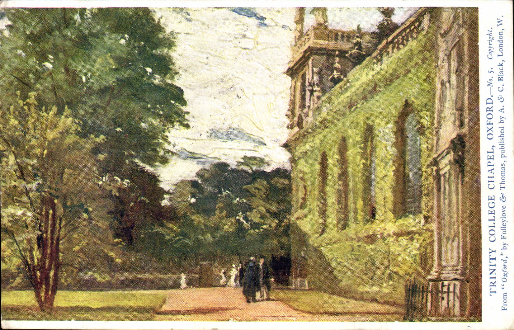 The United Kingdom Great Britain CPA Oxford TRinity college chapel