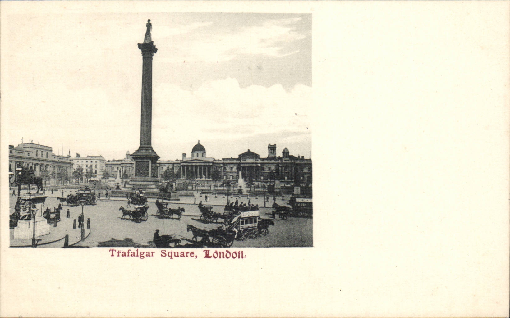 The United Kingdom Great Britain CPA London London Trafalgar Public garden