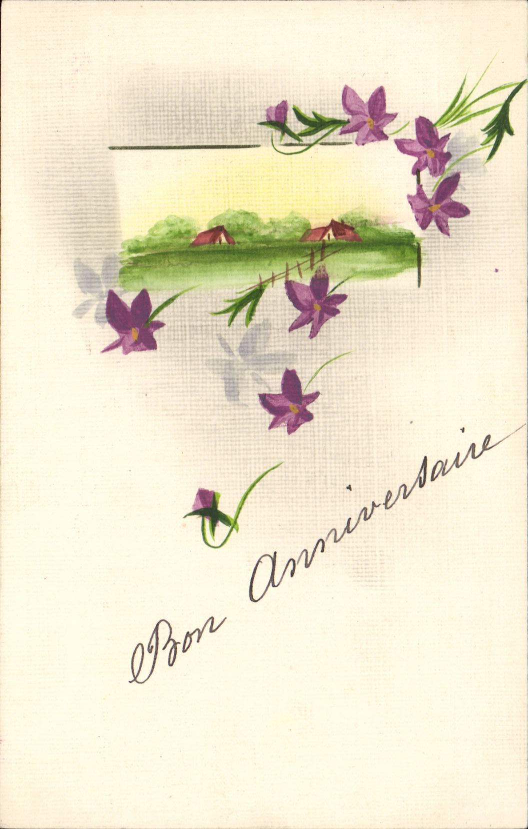 CPA Fantaisie Bon anniversaire