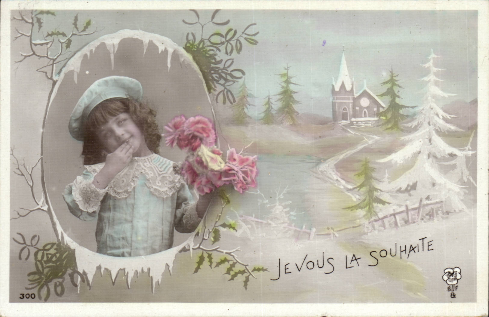 Fantasy - Child - I Wish it to You - charming laughing child - CPA