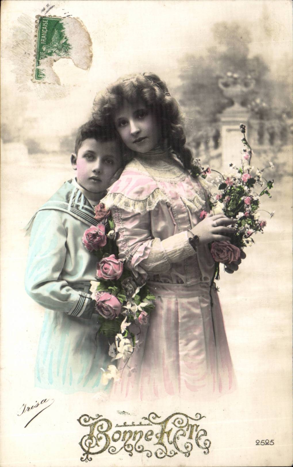 Fantasy - Children - Boy and Girl - Good Festival - Chart Gilds - CPA