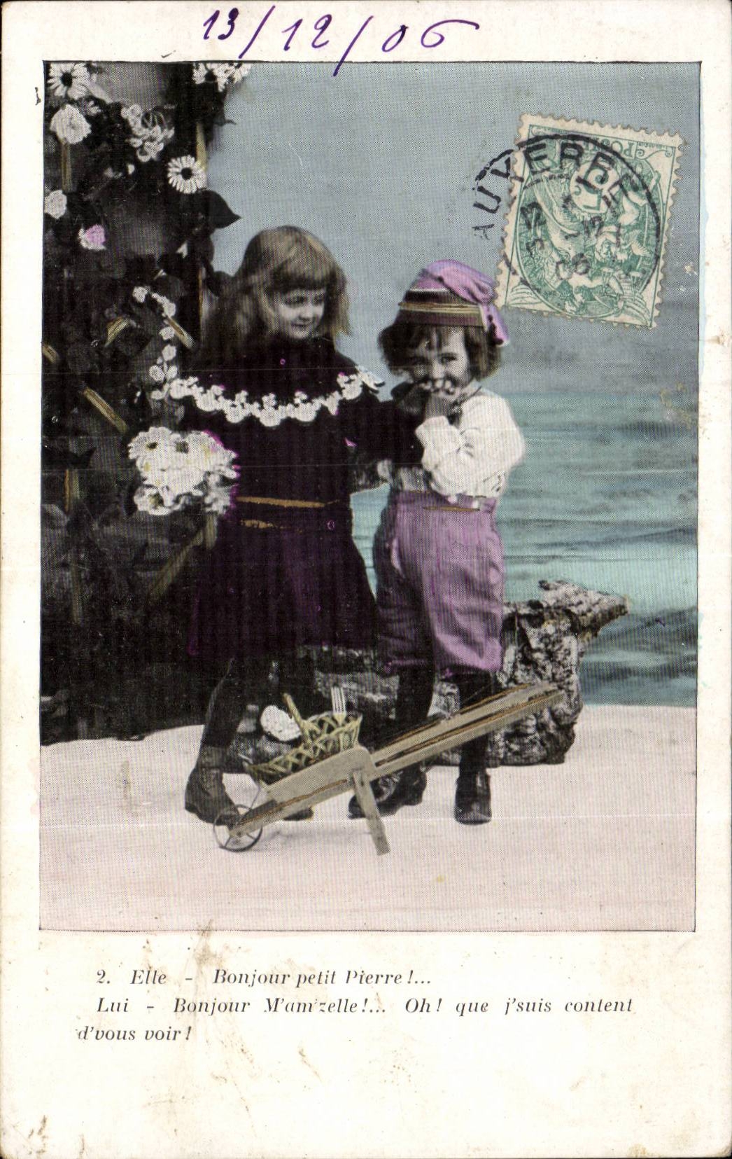 Fantasy - Child - Christmas - Christmas - Hello small Pierre - CPA