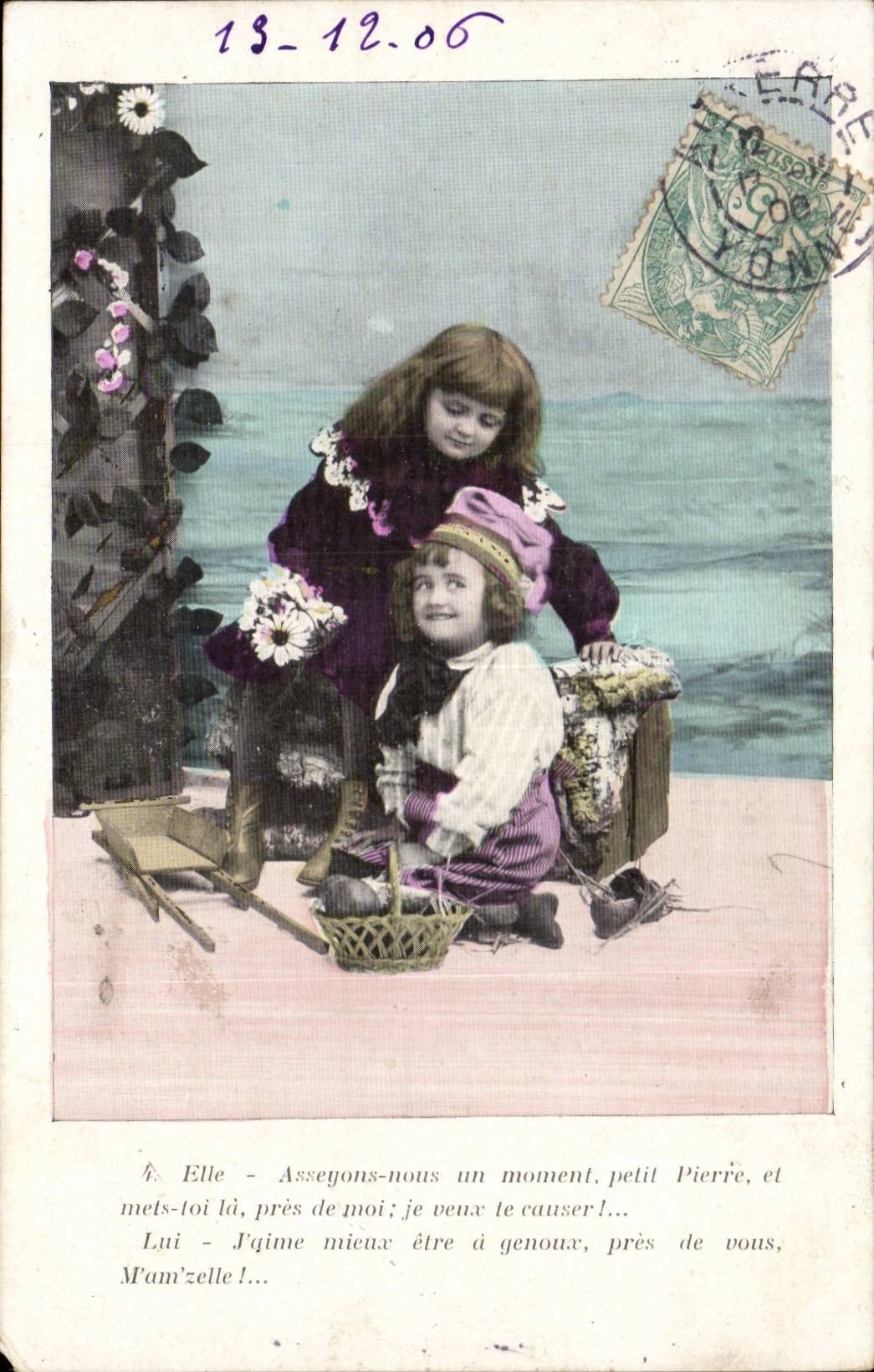 Fantasy - 1906 - Child - Christmas - Christmas - Let us sit one moment small Pierre - CPA