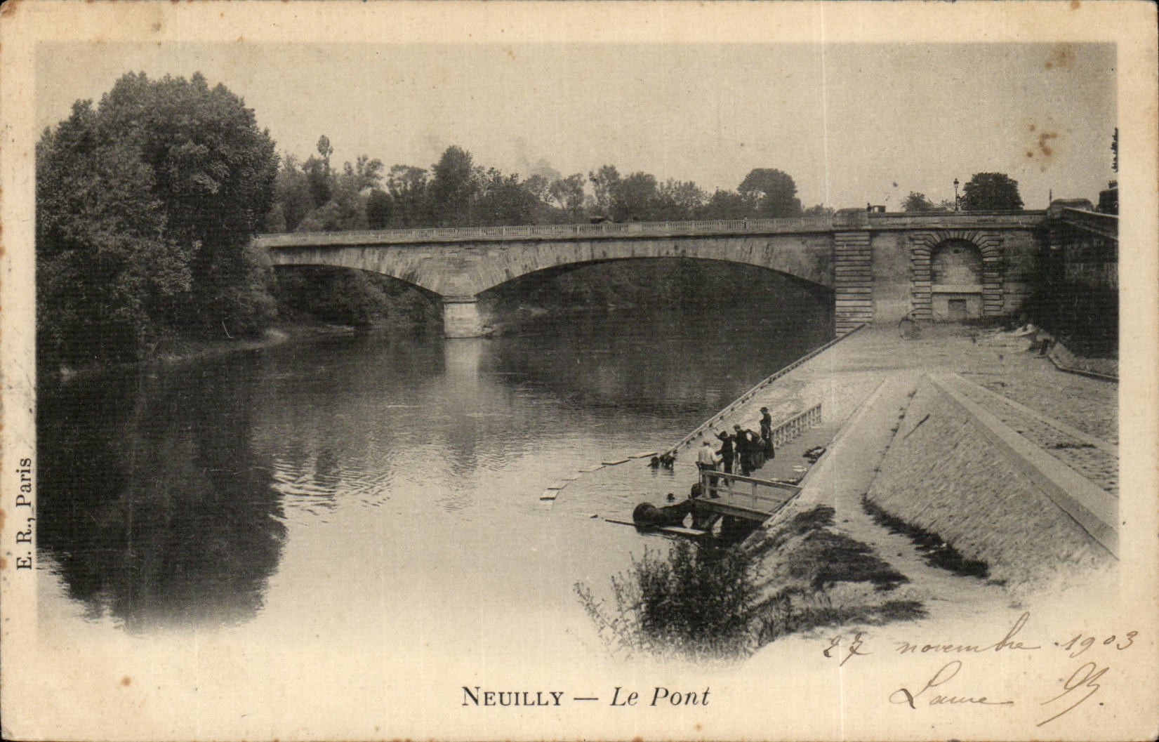 Neuilly sur SEine CPA Le pont