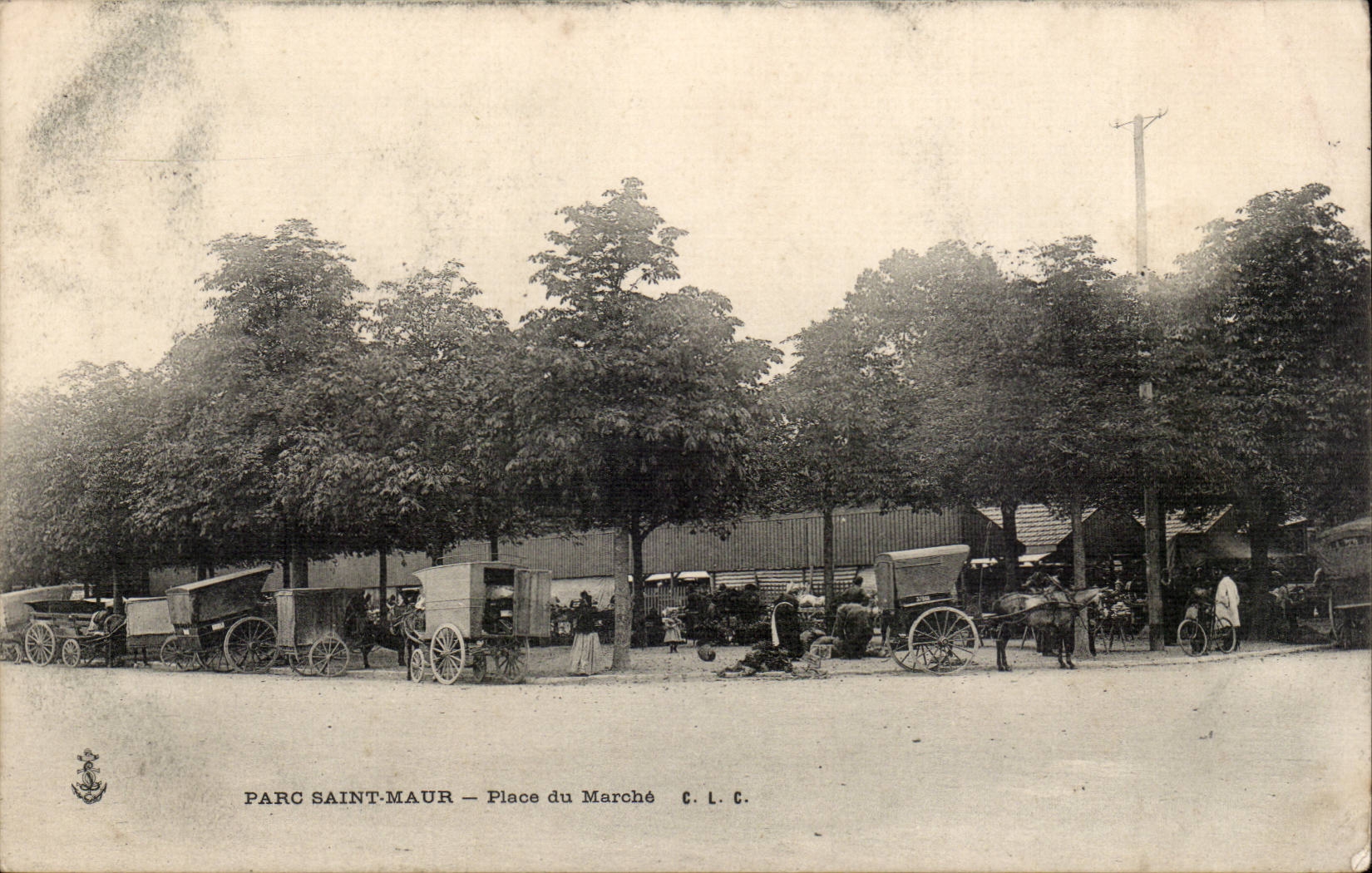 CPA PArc Saint Maur places market