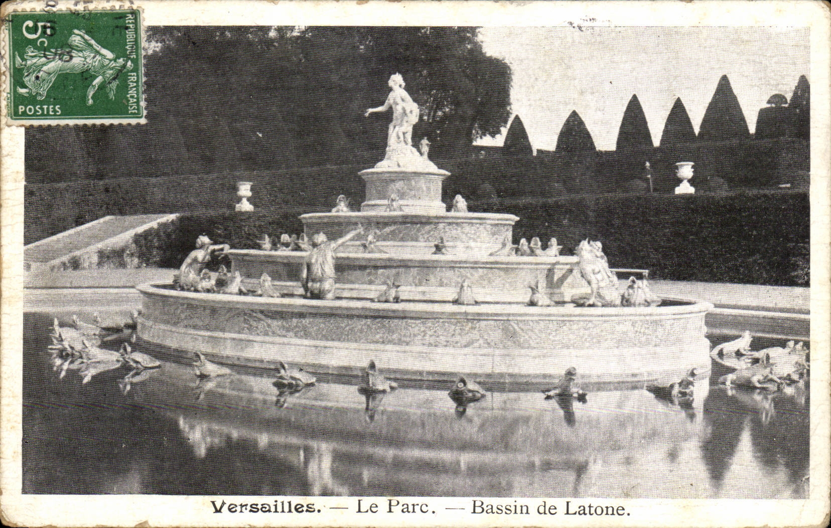 Versailles CPA the park Basin of Latone