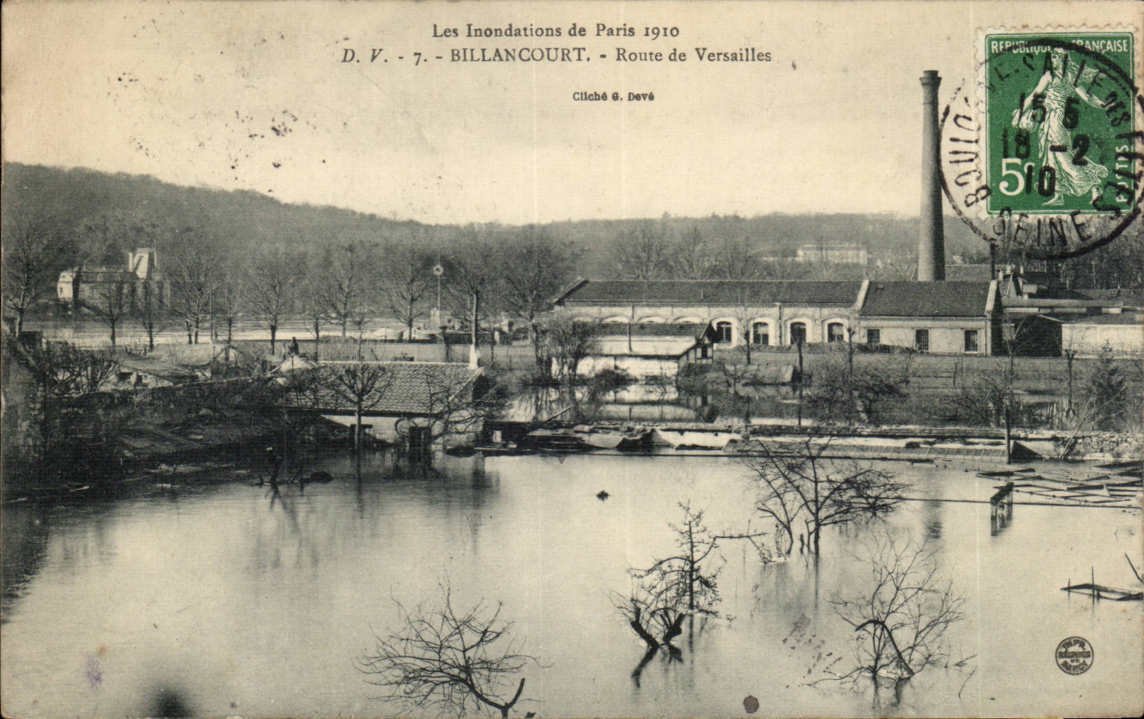 Billancourt CPA Road of Versailles