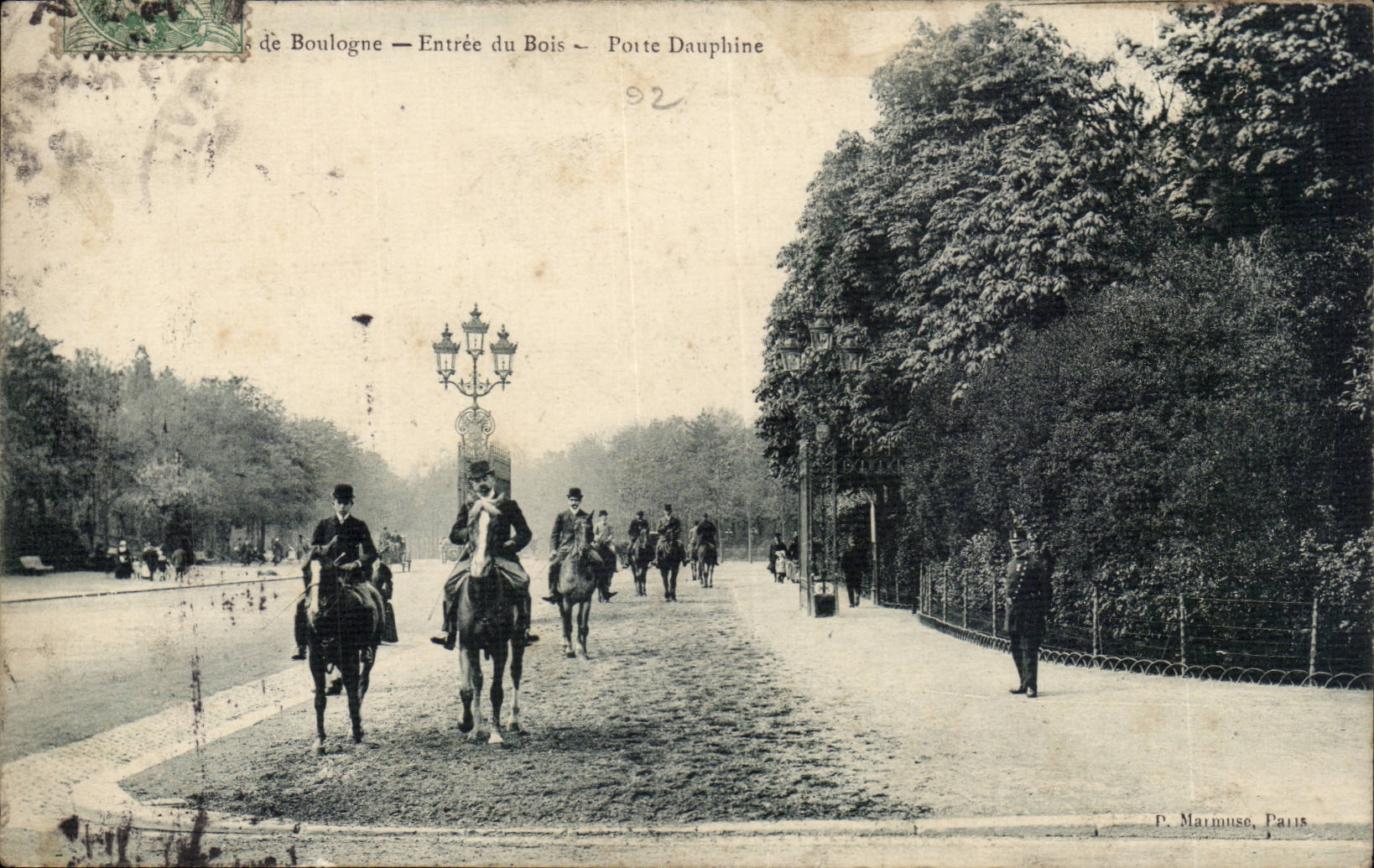 Bois de Boulogne CPA Porte Dauphine (chevaux hippisme horse riding)