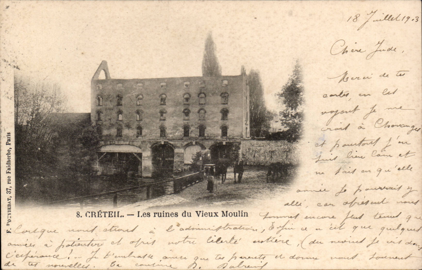 Creteil CPA ruins of the old mill