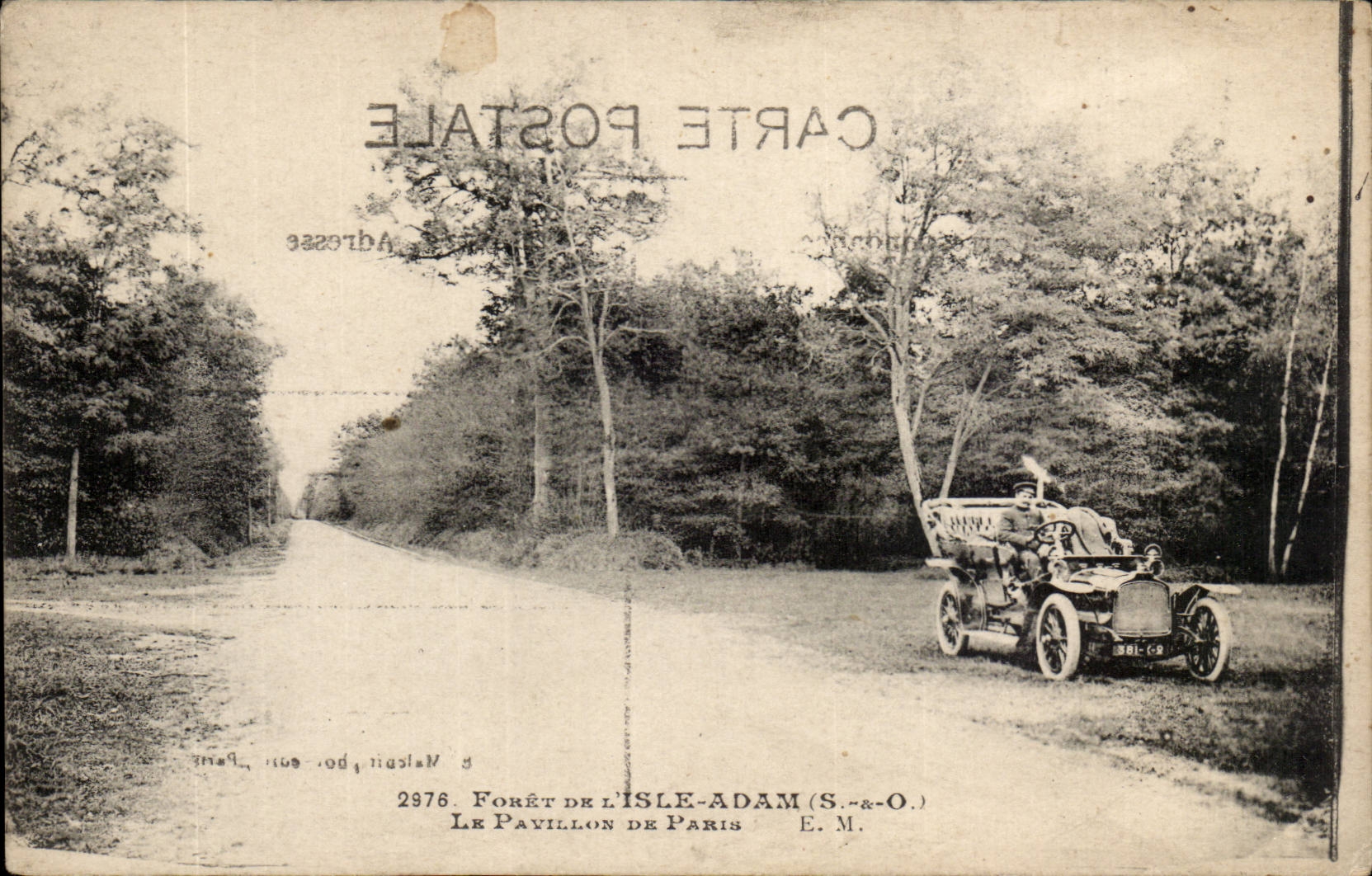 CPA Drill of the isle Adam Pavillon of Paris (automobile)