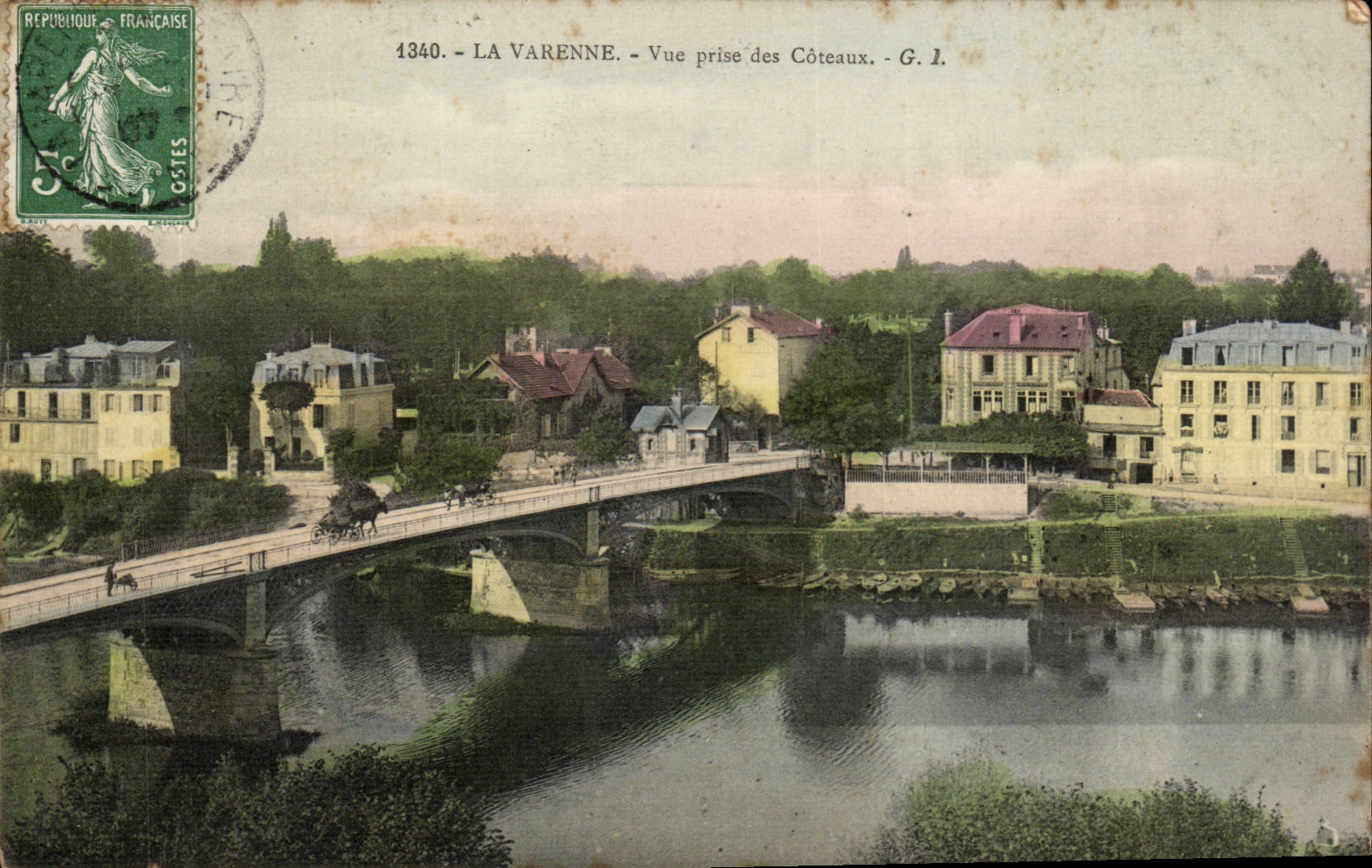 La VArenne Saint Hilaire CPA Vue prise des coteaux