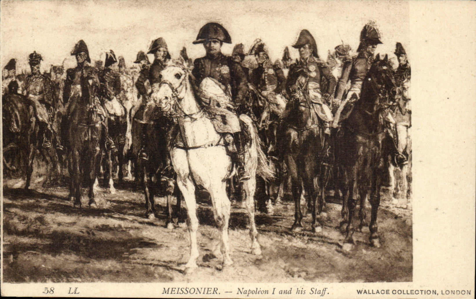 CPA Militaria Meissonier Napolein 1st and his staff